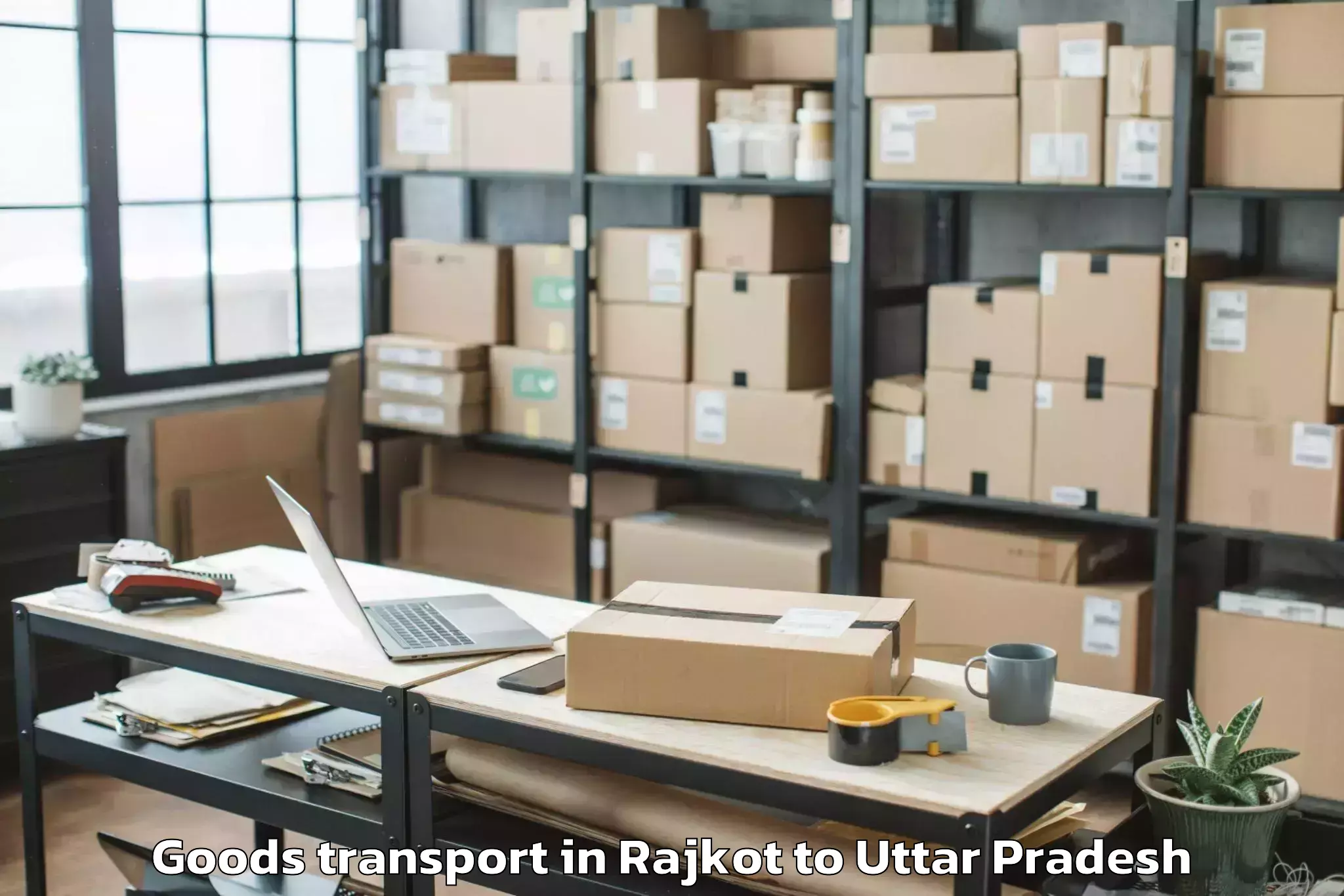 Affordable Rajkot to Satrikh Goods Transport